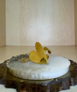 ΓΥΝΑΙΚΕΙΟ ΔΑΧΤΥΛΙΔΙ ΑΤΣΑΛΙΝΟ ''HEART''- ΧΡΥΣΟ