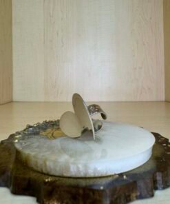 ΓΥΝΑΙΚΕΙΟ ΔΑΧΤΥΛΙΔΙ ΑΤΣΑΛΙΝΟ ''HEART''- ΑΣΗΜΙ