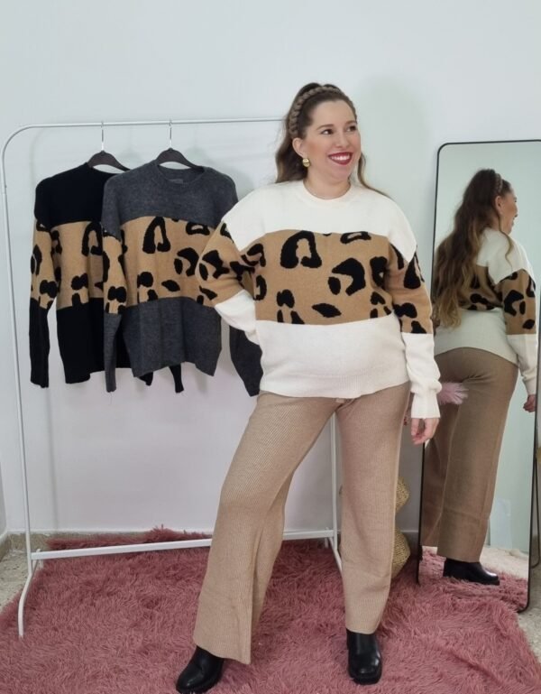 ΠΟΥΛΟΒΕΡ ΧΟΝΤΡΟ ANIMAL PRINT