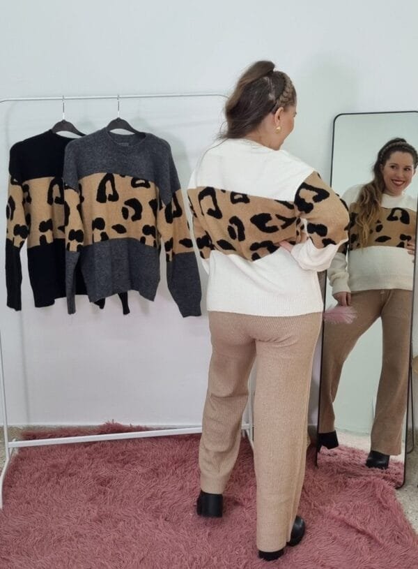ΠΟΥΛΟΒΕΡ ΧΟΝΤΡΟ ANIMAL PRINT - Image 2
