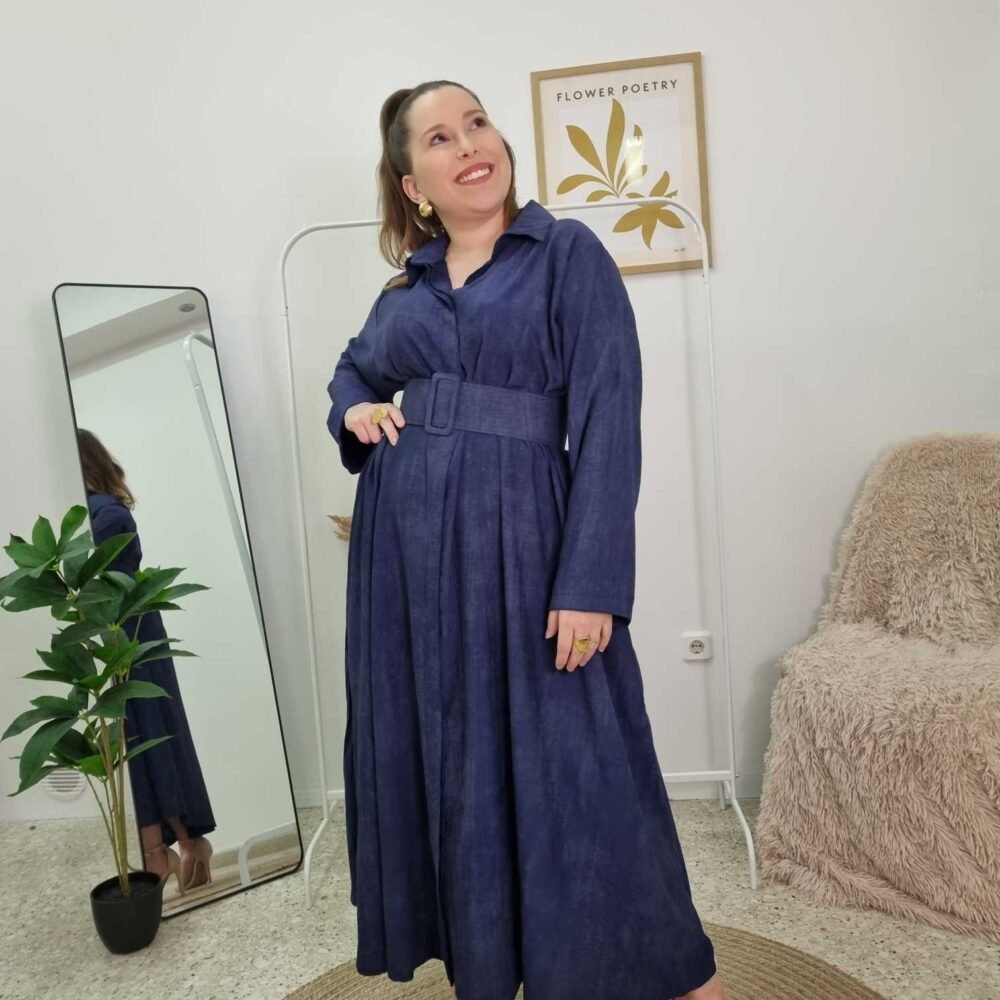 *ΦΟΡΕΜΑ ΣΕΜΙΖΙΕ ΜΕ ΖΩΝΗ -  BLUE