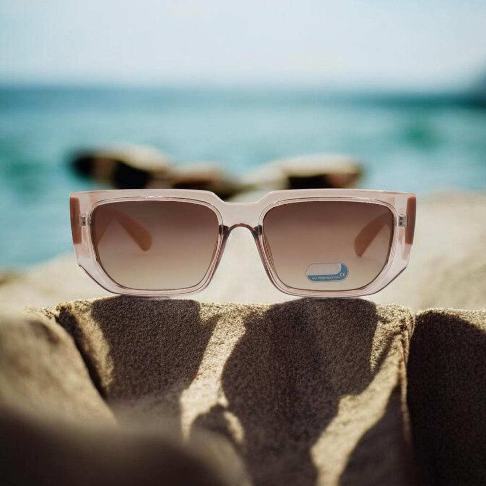 Fashion Γυναικεία Μακρόστενα Γυαλιά Ηλίου Σομόν – Ντεγκραντέ Φακοί UV400