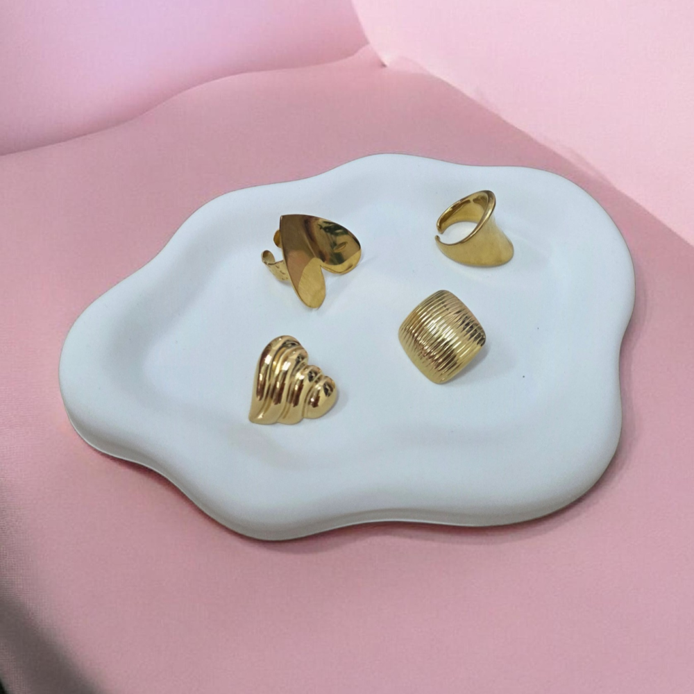 "Minimal Stone Design" δισκάκι κοσμημάτων handmade